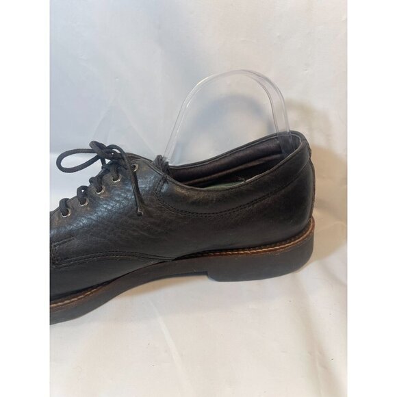 Hs Trask  Blucher LEATHER MENS OXFORDS Black BISON LEATHER H.S. TRASK SIZE 11 M - Picture 11 of 15